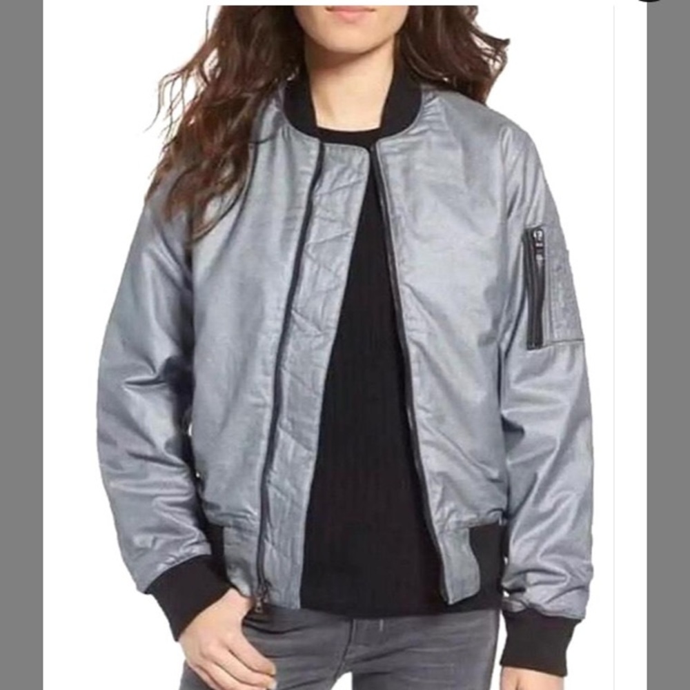 New with tags Hudson “Gene” Bomber jacket, szMed